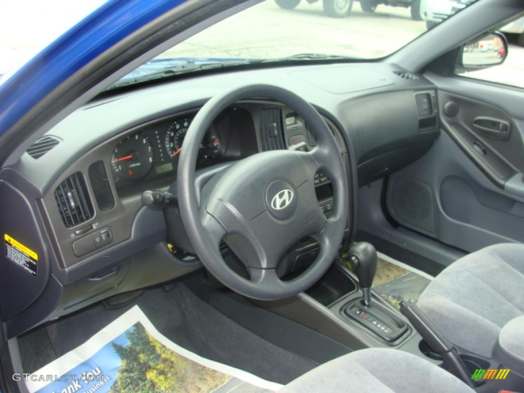 2006 Elantra GLS Sedan - Tidal Wave Blue / Gray photo #9