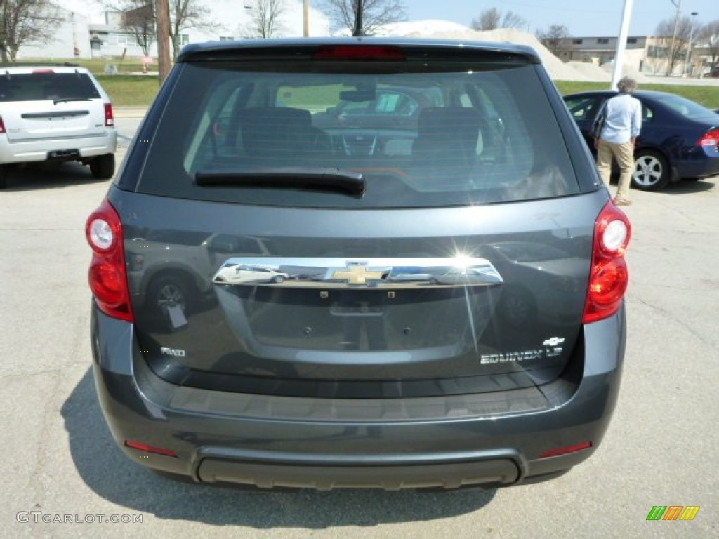 2010 Equinox LS AWD - Cyber Gray Metallic / Jet Black/Light Titanium photo #4