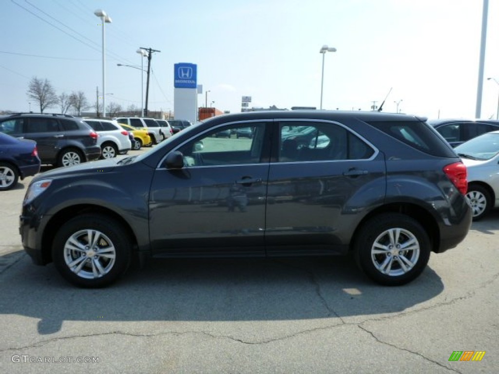 2010 Equinox LS AWD - Cyber Gray Metallic / Jet Black/Light Titanium photo #6