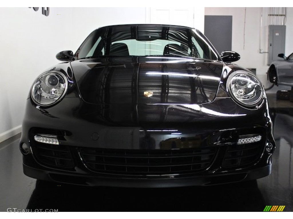 2007 911 Turbo Coupe - Basalt Black Metallic / Black photo #11