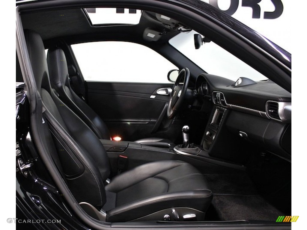 Black Interior 2007 Porsche 911 Turbo Coupe Photo #79598454