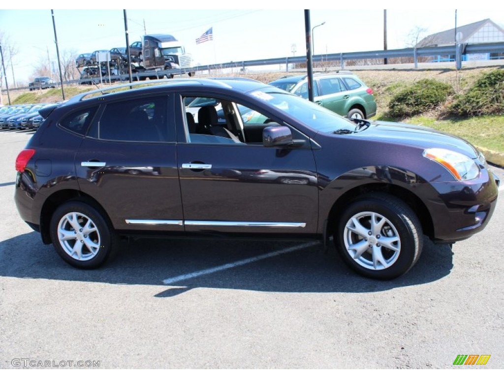 2011 Rogue SV AWD - Black Amethyst / Black photo #4