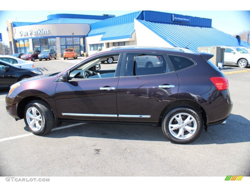 2011 Rogue SV AWD - Black Amethyst / Black photo #11