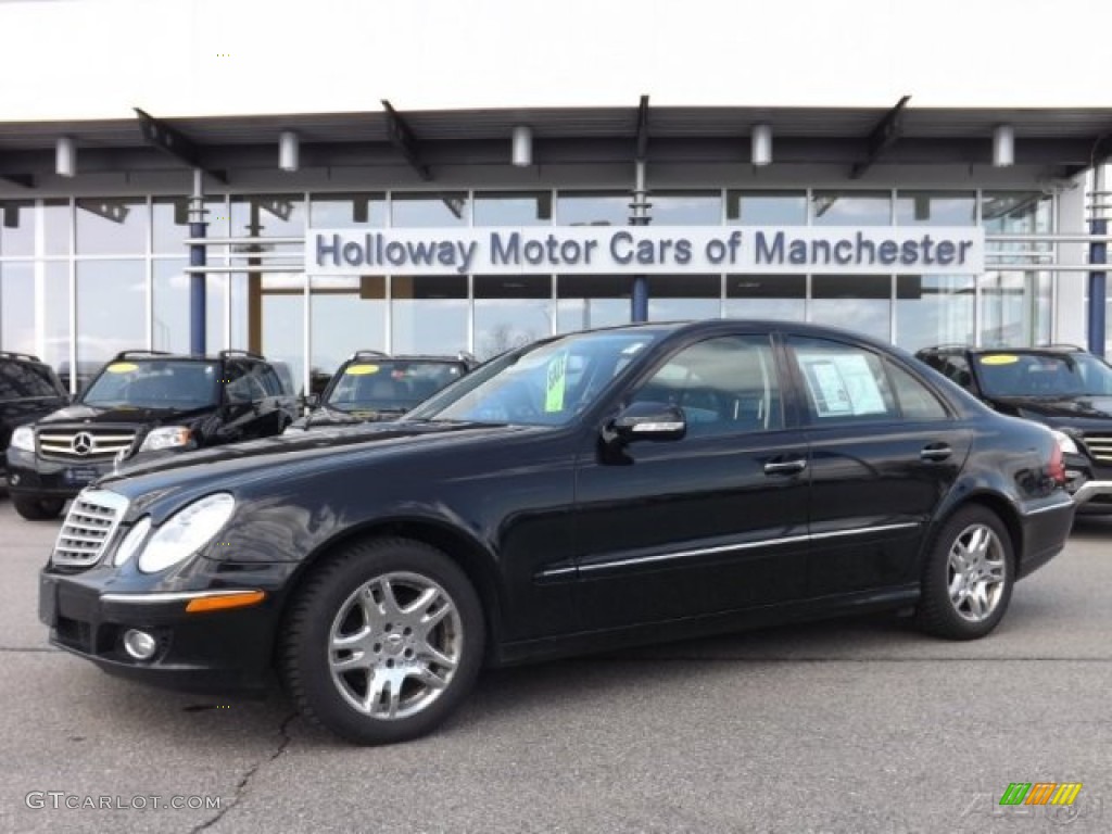 2007 E 320 Bluetec Sedan - Black / Black photo #1