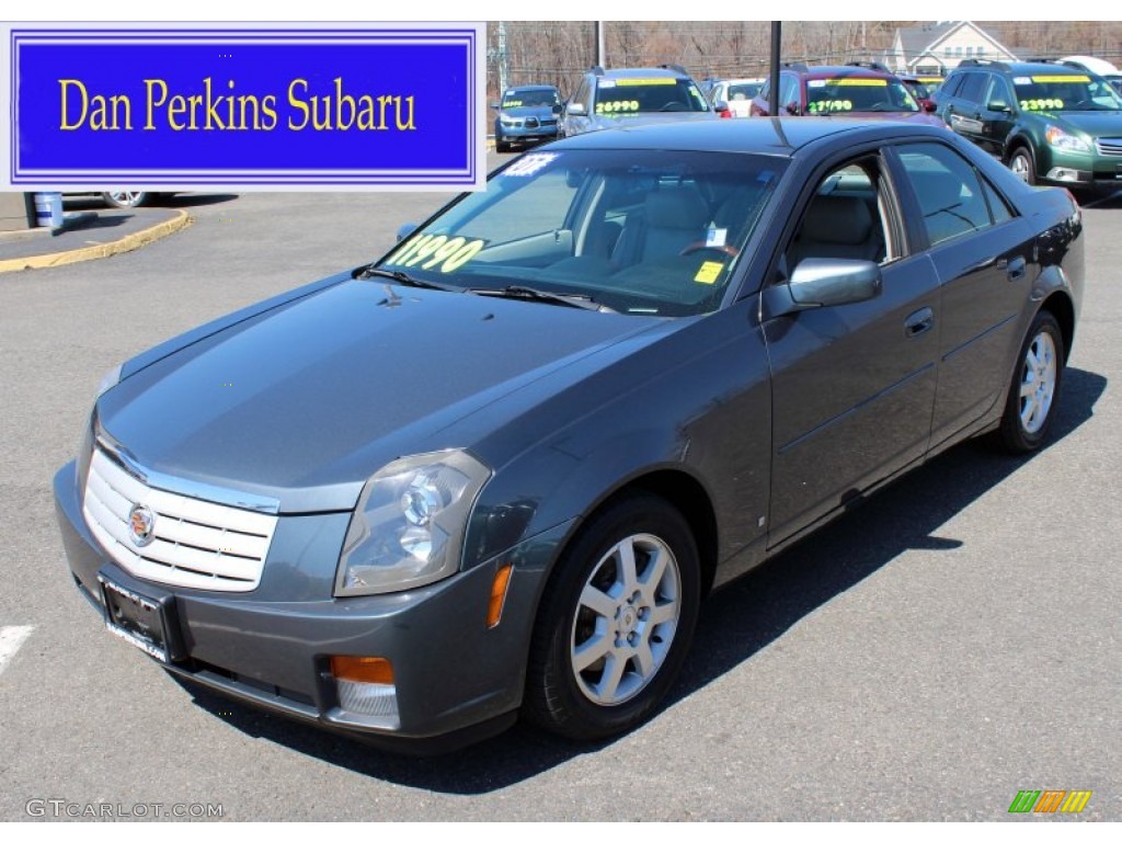 2007 CTS Sedan - Thunder Gray Chromaflair / Light Gray/Ebony photo #1
