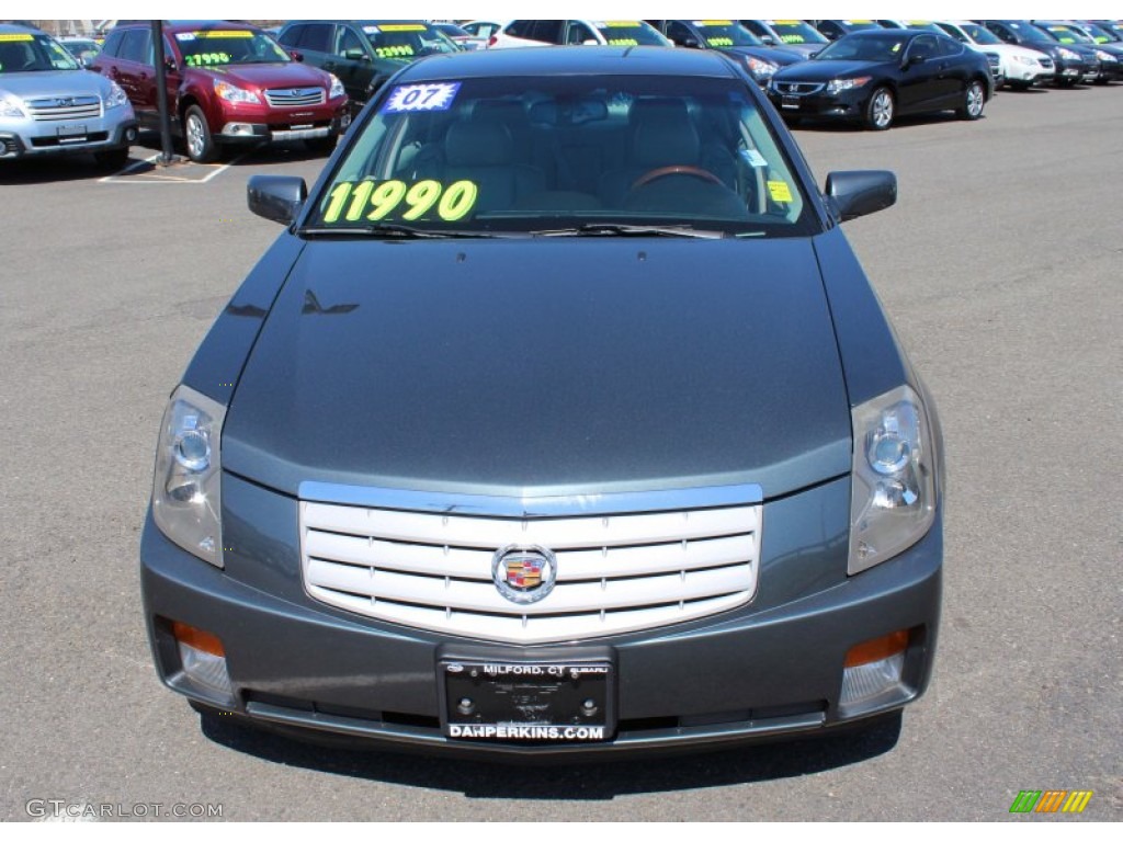 2007 CTS Sedan - Thunder Gray Chromaflair / Light Gray/Ebony photo #2