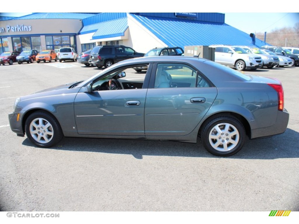 2007 CTS Sedan - Thunder Gray Chromaflair / Light Gray/Ebony photo #11