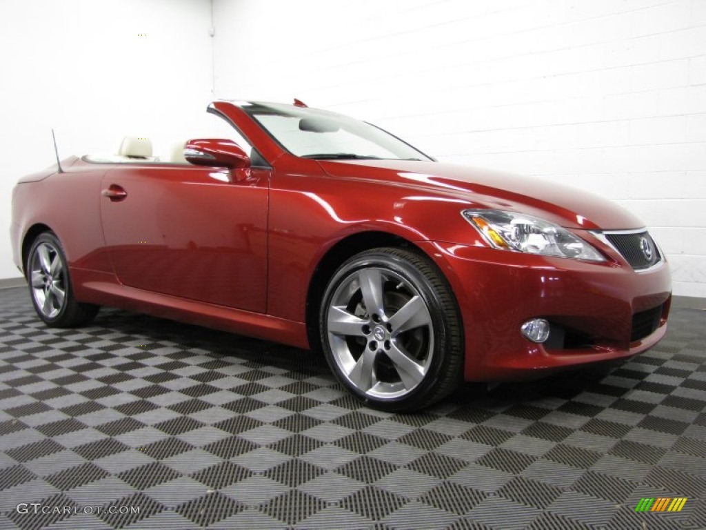 Matador Red Mica 2010 Lexus IS 250C Convertible Exterior Photo #79601347