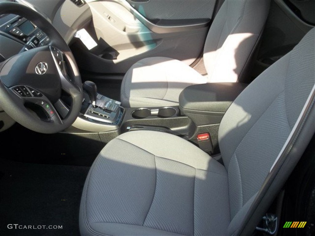 2013 Elantra Limited - Midnight Black / Gray photo #3
