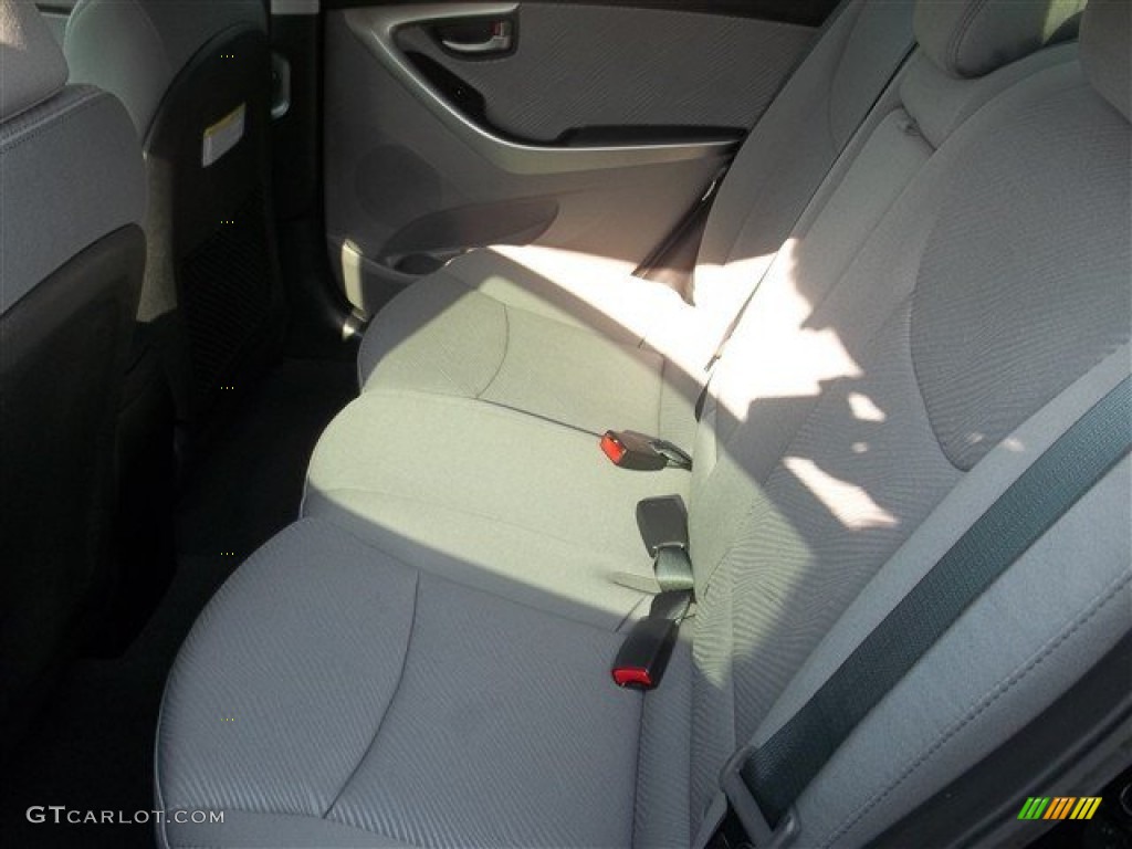 2013 Elantra Limited - Midnight Black / Gray photo #4