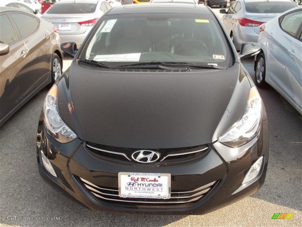 2013 Elantra Limited - Black / Gray photo #1