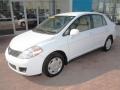 2008 Fresh Powder White Nissan Versa 1.8 S Sedan  photo #10