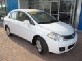 2008 Fresh Powder White Nissan Versa 1.8 S Sedan  photo #12