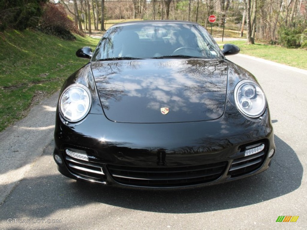 Black 2011 Porsche 911 Turbo Cabriolet Exterior Photo #79604599