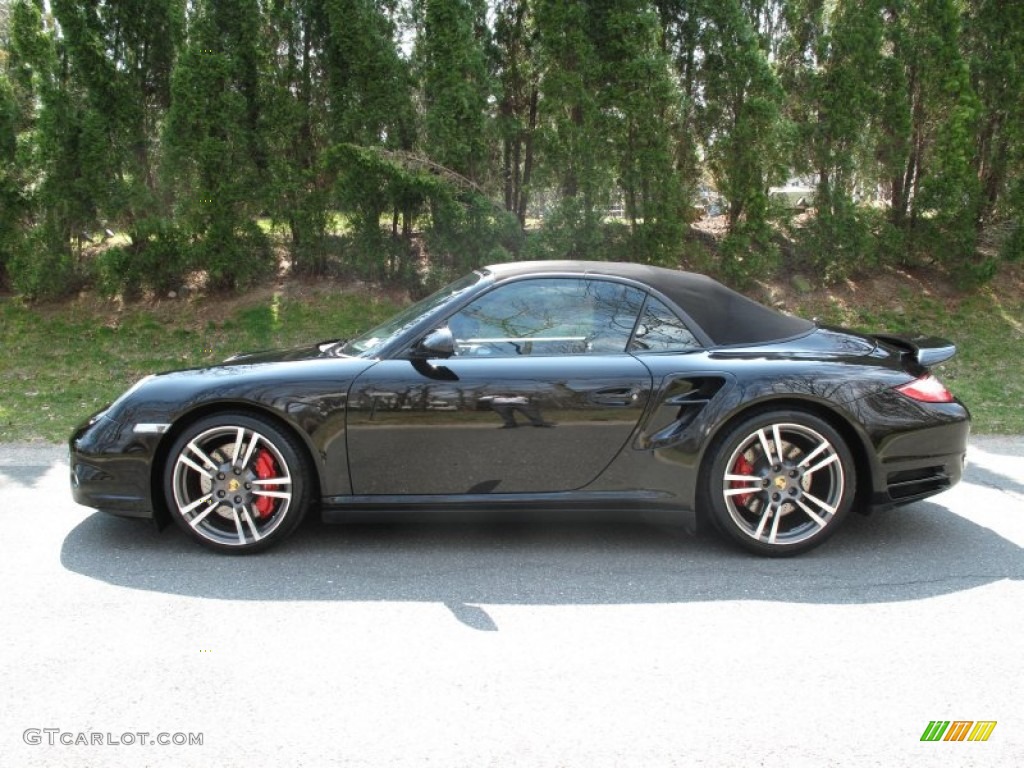 Black 2011 Porsche 911 Turbo Cabriolet Exterior Photo #79604617