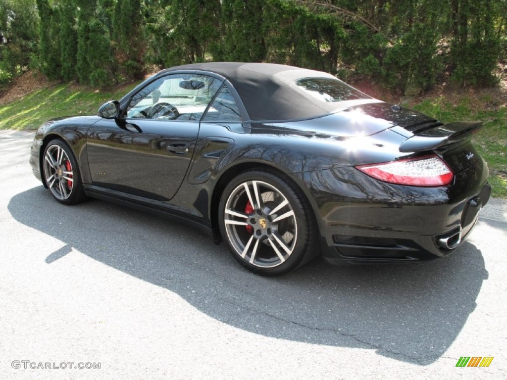 Black 2011 Porsche 911 Turbo Cabriolet Exterior Photo #79604629