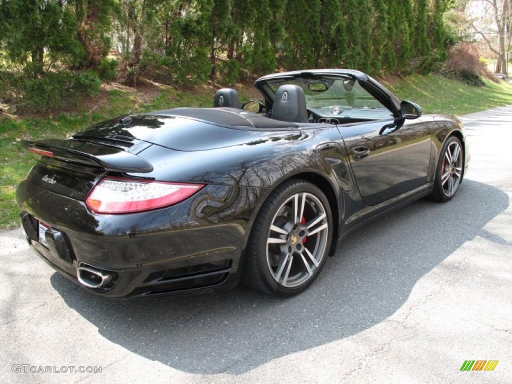 Black 2011 Porsche 911 Turbo Cabriolet Exterior Photo #79604667