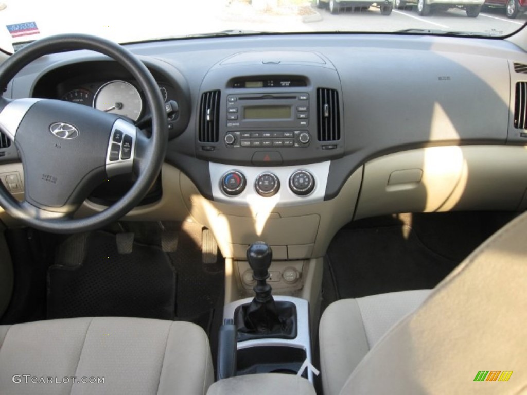 2009 Elantra GLS Sedan - Regatta Blue / Beige photo #10