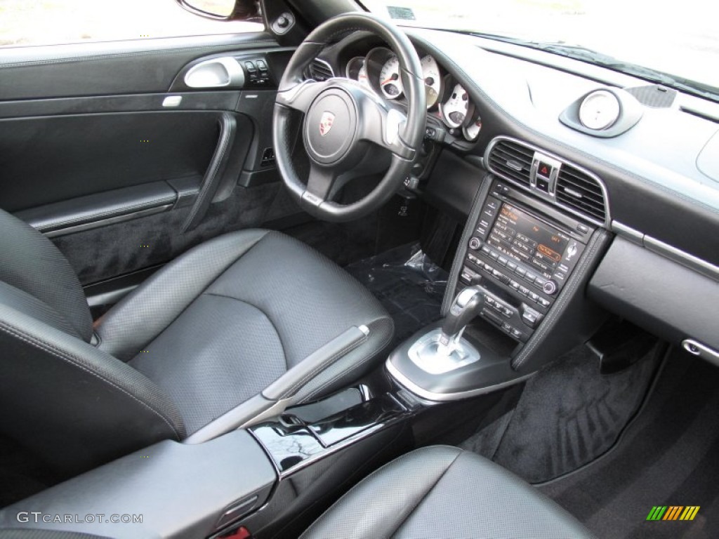 2011 Porsche 911 Turbo Cabriolet Black Dashboard Photo #79604812
