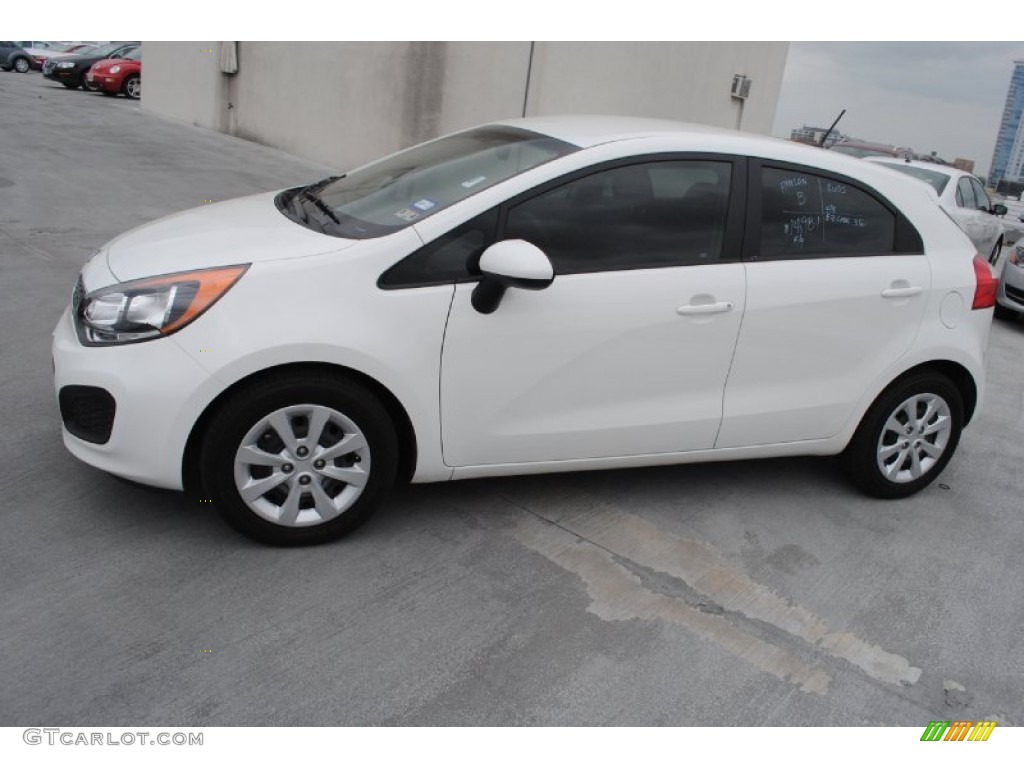 Clear White 2013 Kia Rio EX 5-Door Exterior Photo #79604880
