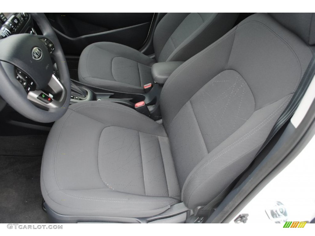 Black Interior 2013 Kia Rio EX 5-Door Photo #79605026