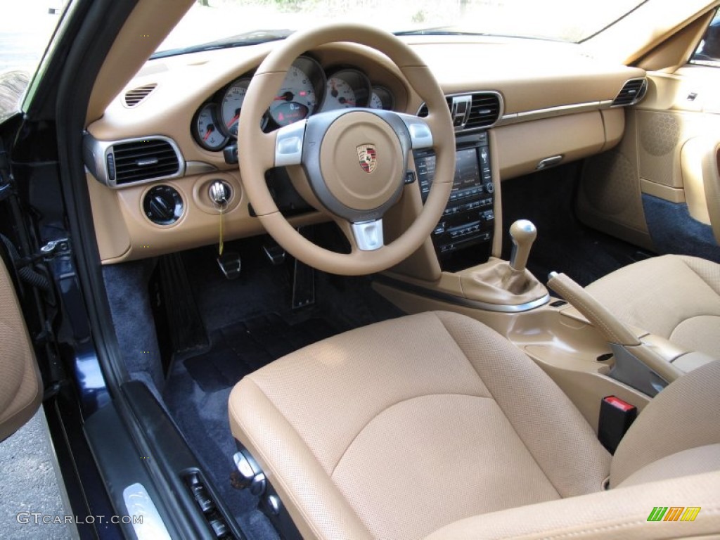 Sand Beige Interior 2009 Porsche 911 Targa 4S Photo #79605134