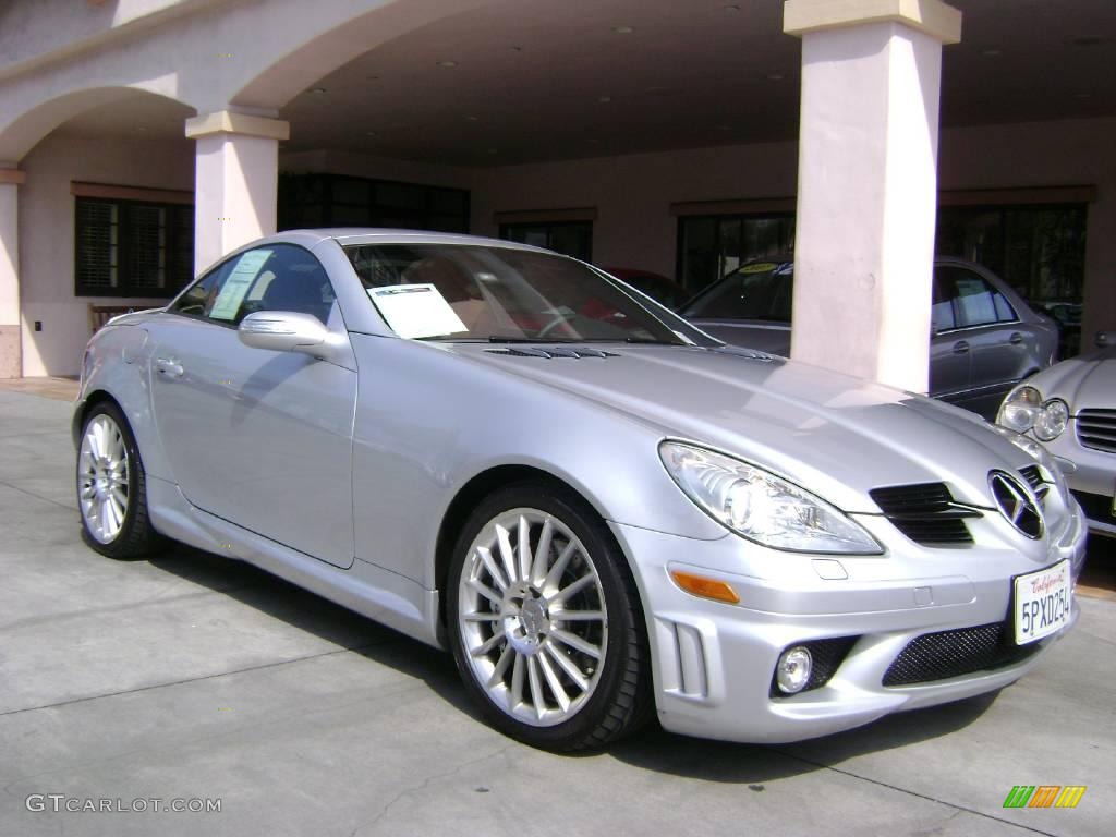 2005 SLK 55 AMG Roadster - Iridium Silver Metallic / Black photo #1