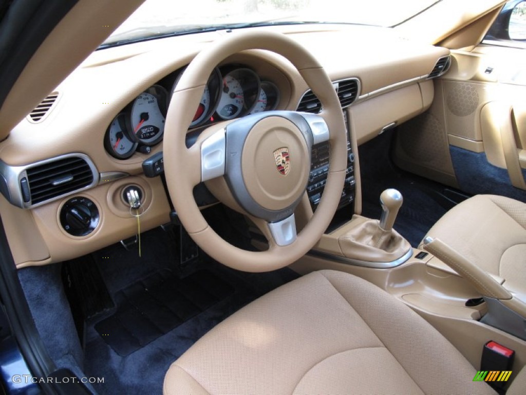 2009 Porsche 911 Targa 4S Sand Beige Dashboard Photo #79605250