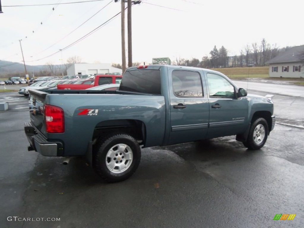 2013 Silverado 1500 LT Crew Cab 4x4 - Blue Granite Metallic / Ebony photo #1