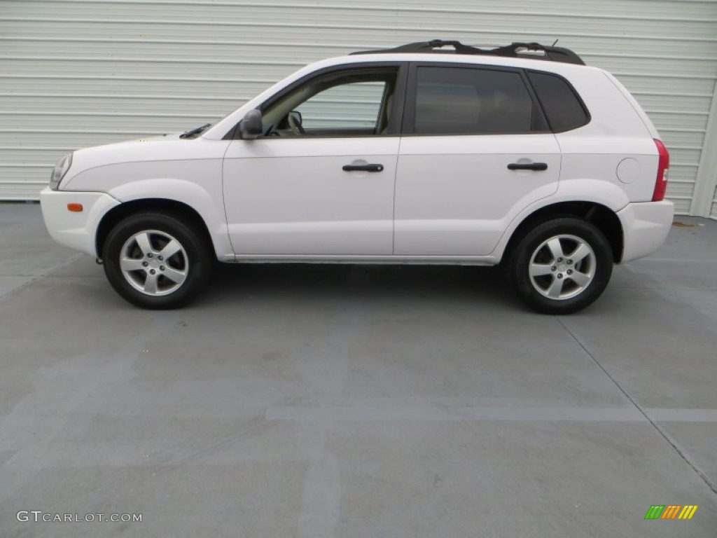 Nordic White 2005 Hyundai Tucson GL Exterior Photo #79605496