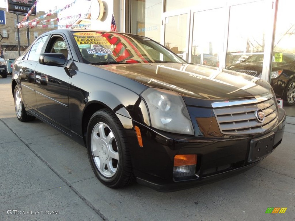 2003 CTS Sedan - Sable Black / Light Neutral photo #1