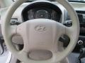 2005 Hyundai Tucson Beige Interior Steering Wheel Photo