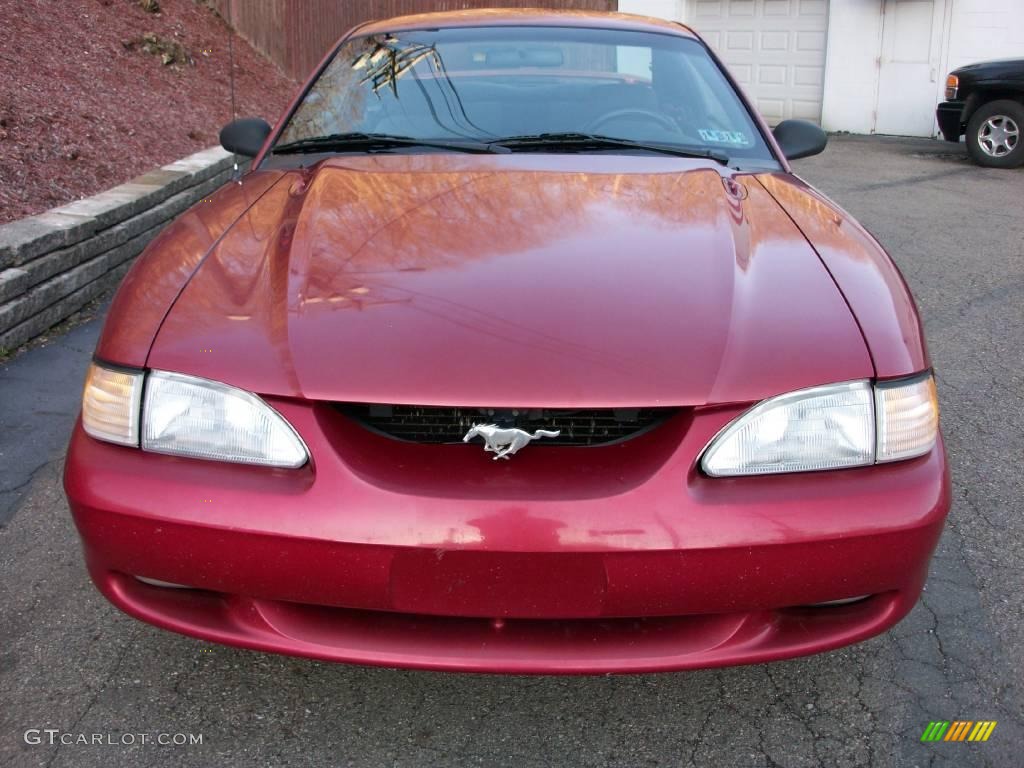 1994 Mustang GT Coupe - Laser Red Tinted Metallic / Black photo #7