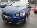 2013 Blue Topaz Metallic Chevrolet Sonic LT Hatch  photo #2