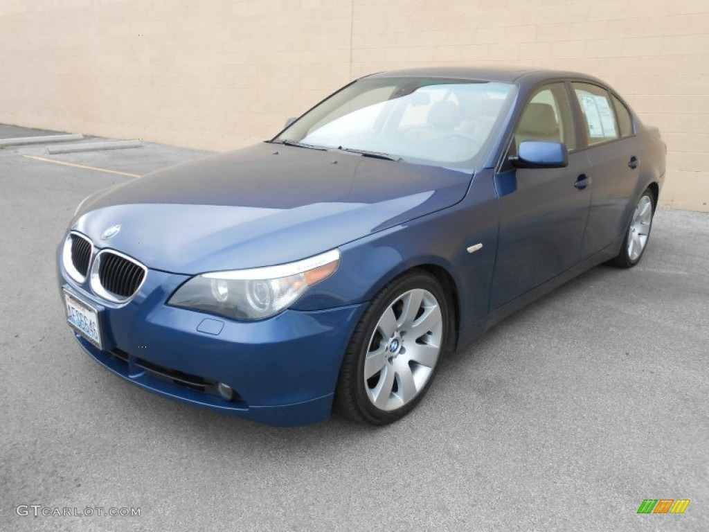 Mystic Blue Metallic 2004 BMW 5 Series 530i Sedan Exterior Photo #79608466