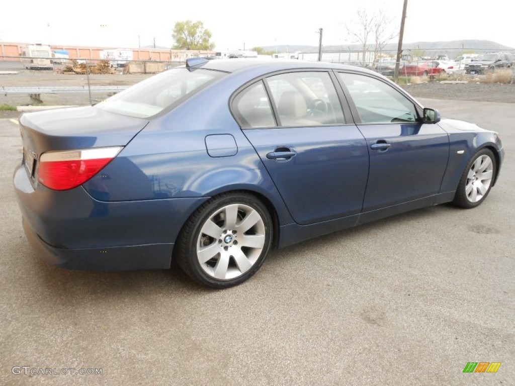 Mystic Blue Metallic 2004 BMW 5 Series 530i Sedan Exterior Photo #79608568