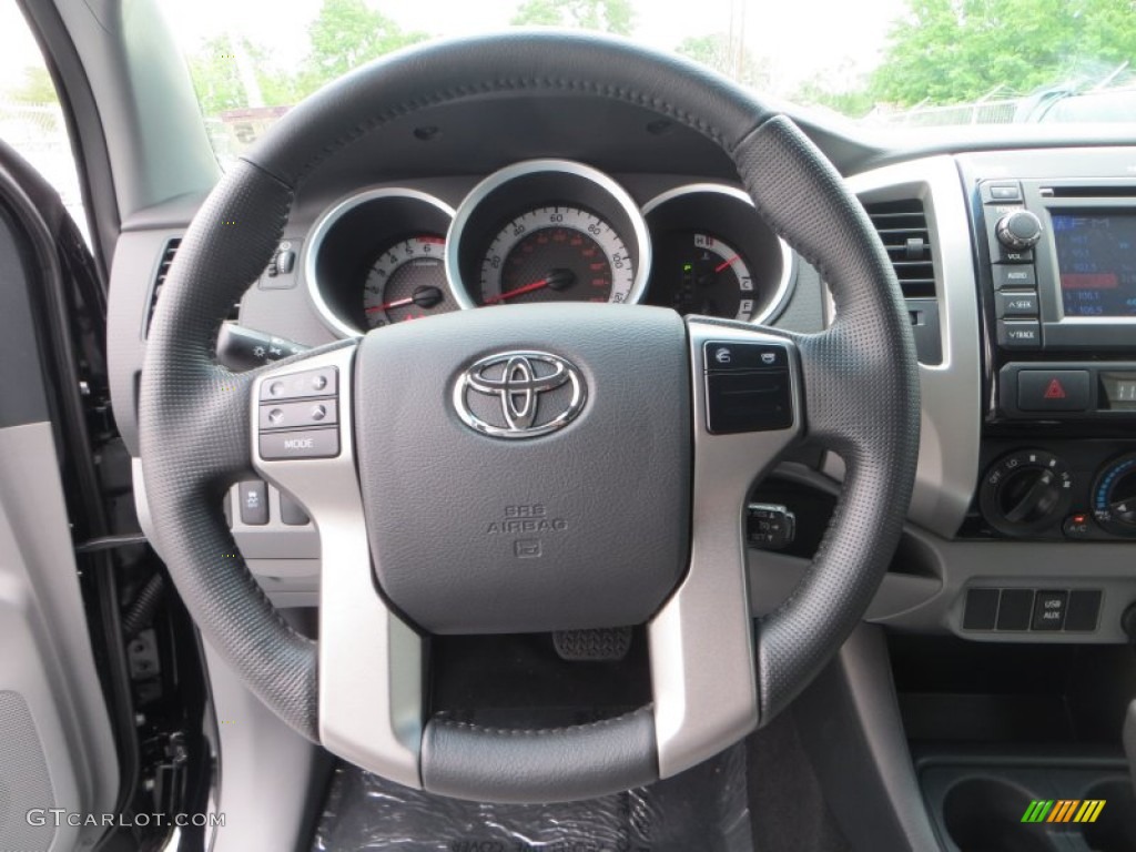 2013 Toyota Tacoma SR5 Prerunner Double Cab Graphite Steering Wheel Photo #79608661