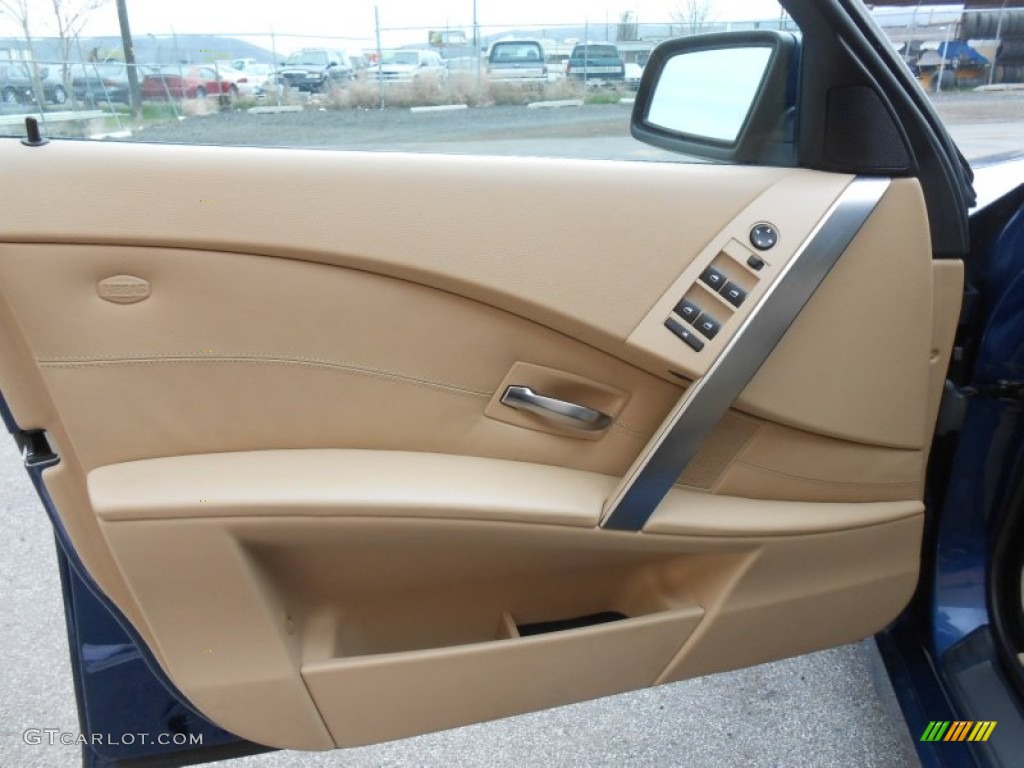2004 BMW 5 Series 530i Sedan Beige Door Panel Photo #79608895