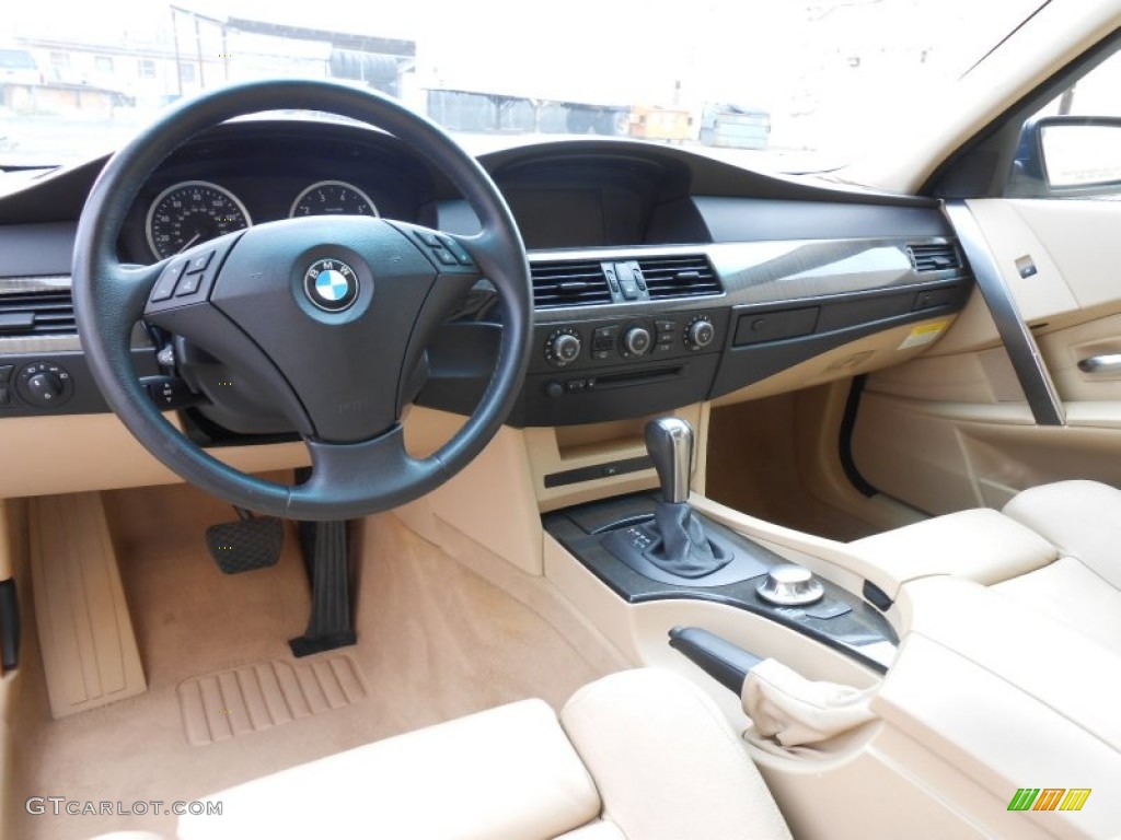 Beige Interior 2004 BMW 5 Series 530i Sedan Photo #79608951