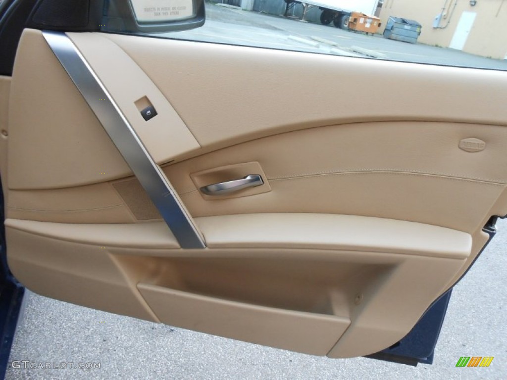 2004 BMW 5 Series 530i Sedan Beige Door Panel Photo #79609076