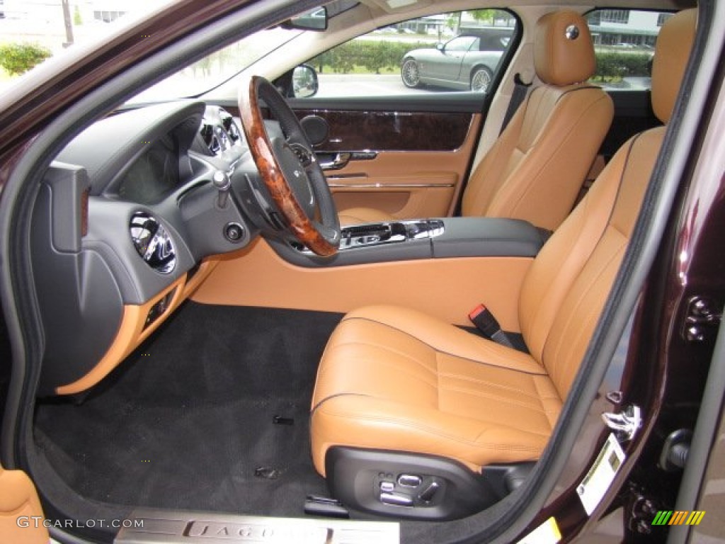 London Tan/Jet Interior 2013 Jaguar XJ XJL Portfolio Photo #79609388