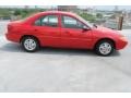 2002 Bright Red Ford Escort SE Sedan  photo #8