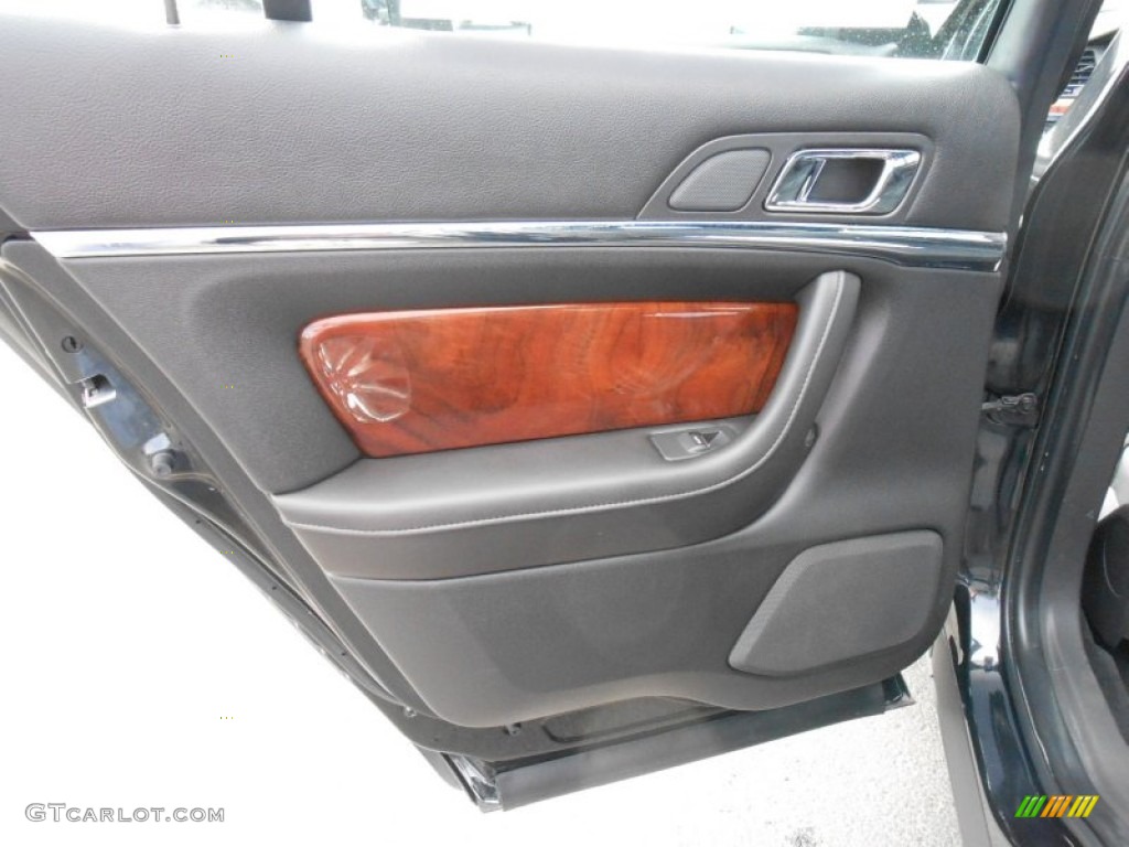 2013 Lincoln MKS EcoBoost AWD Charcoal Black Door Panel Photo #79610105