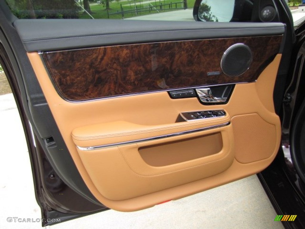 2013 Jaguar XJ XJL Portfolio London Tan/Jet Door Panel Photo #79610180