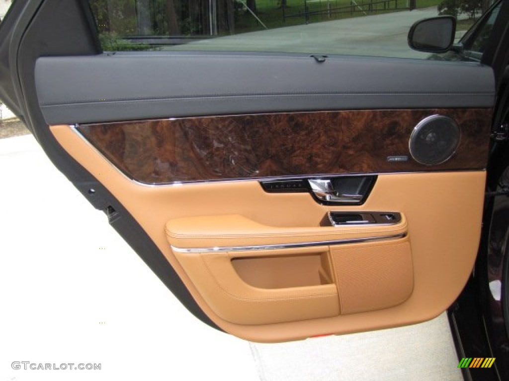 2013 Jaguar XJ XJL Portfolio London Tan/Jet Door Panel Photo #79610218