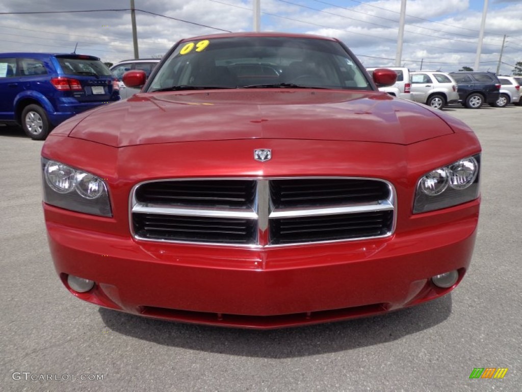 Inferno Red Crystal Pearl 2009 Dodge Charger R/T Exterior Photo #79611100