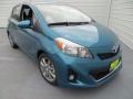 2013 Lagoon Blue Mica Toyota Yaris SE 5 Door  photo #2