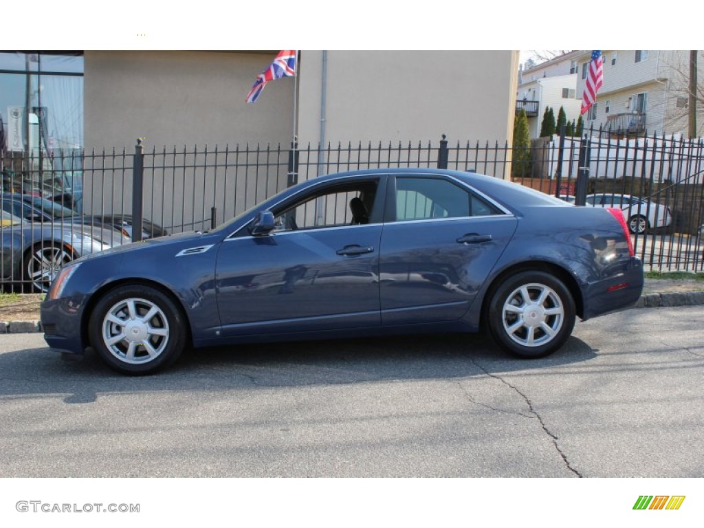 2009 CTS 4 AWD Sedan - Blue Diamond Tri-Coat / Ebony photo #3