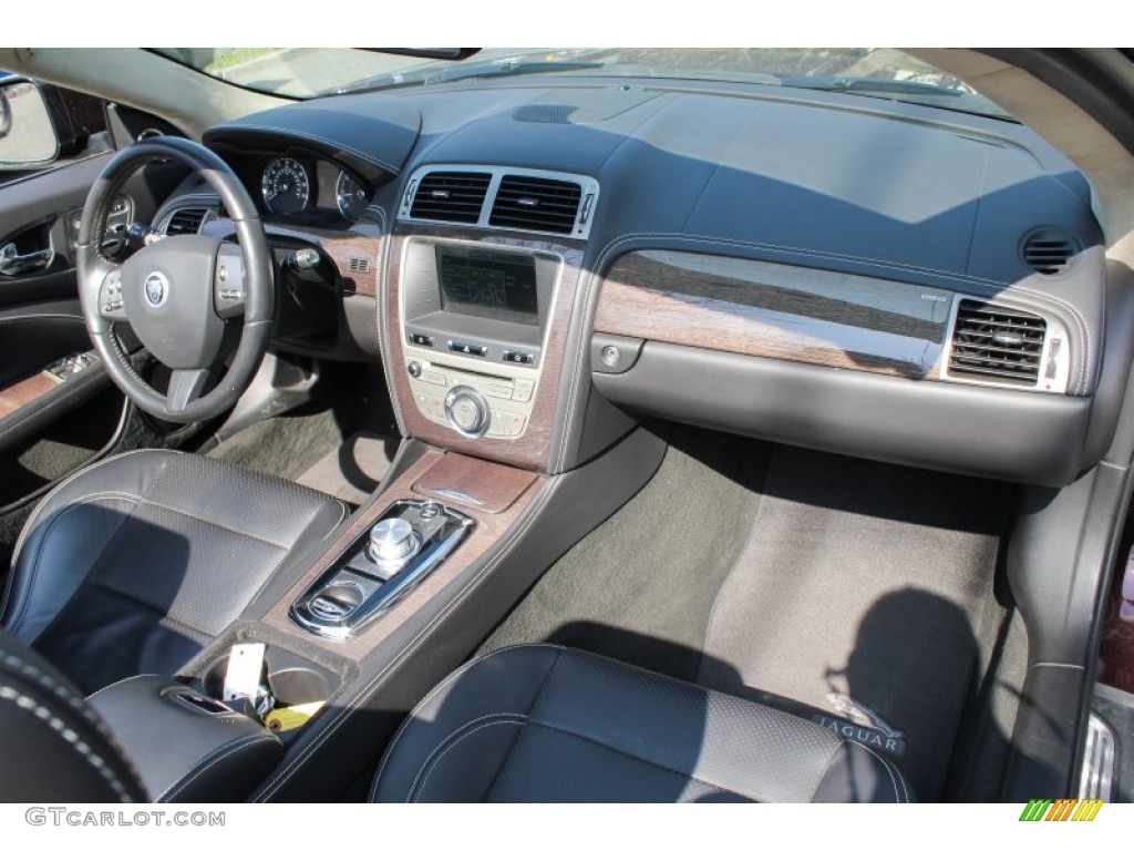 2011 Jaguar XK XK Convertible Warm Charcoal/Warm Charcoal Dashboard Photo #79611945