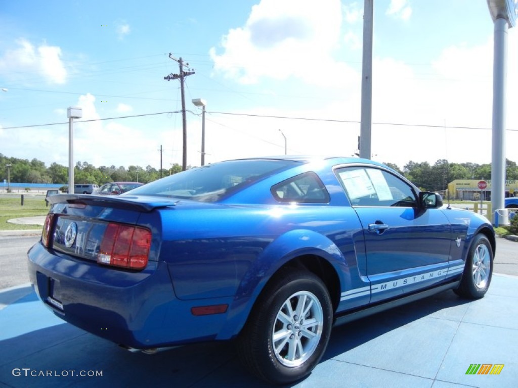 2009 Mustang V6 Coupe - Vista Blue Metallic / Light Graphite photo #5